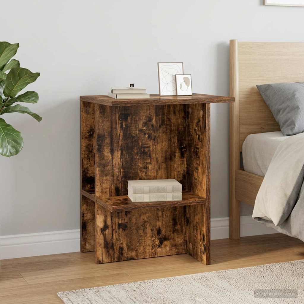 Coffee Table 2 pcs Smoked Oak 40 x 30 x 49 cm Engineered Wood