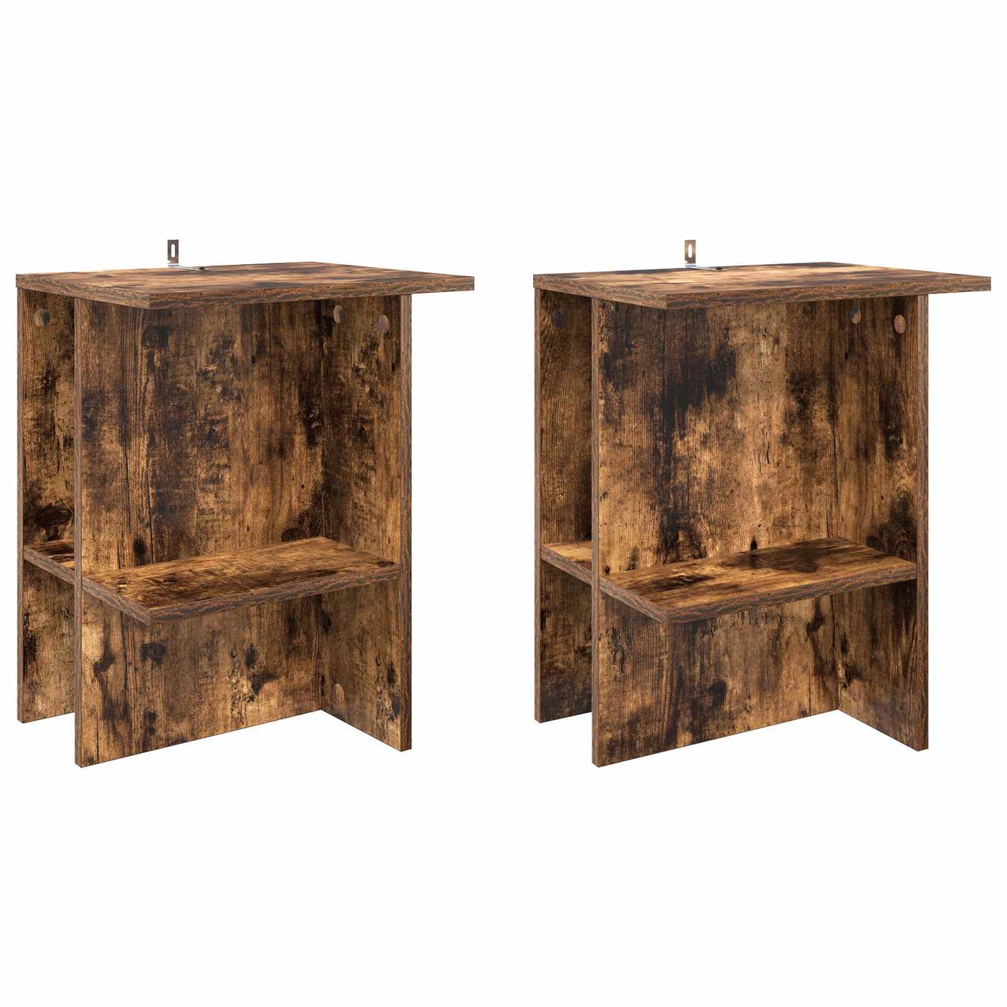 Coffee Table 2 pcs Smoked Oak 40 x 30 x 49 cm Engineered Wood