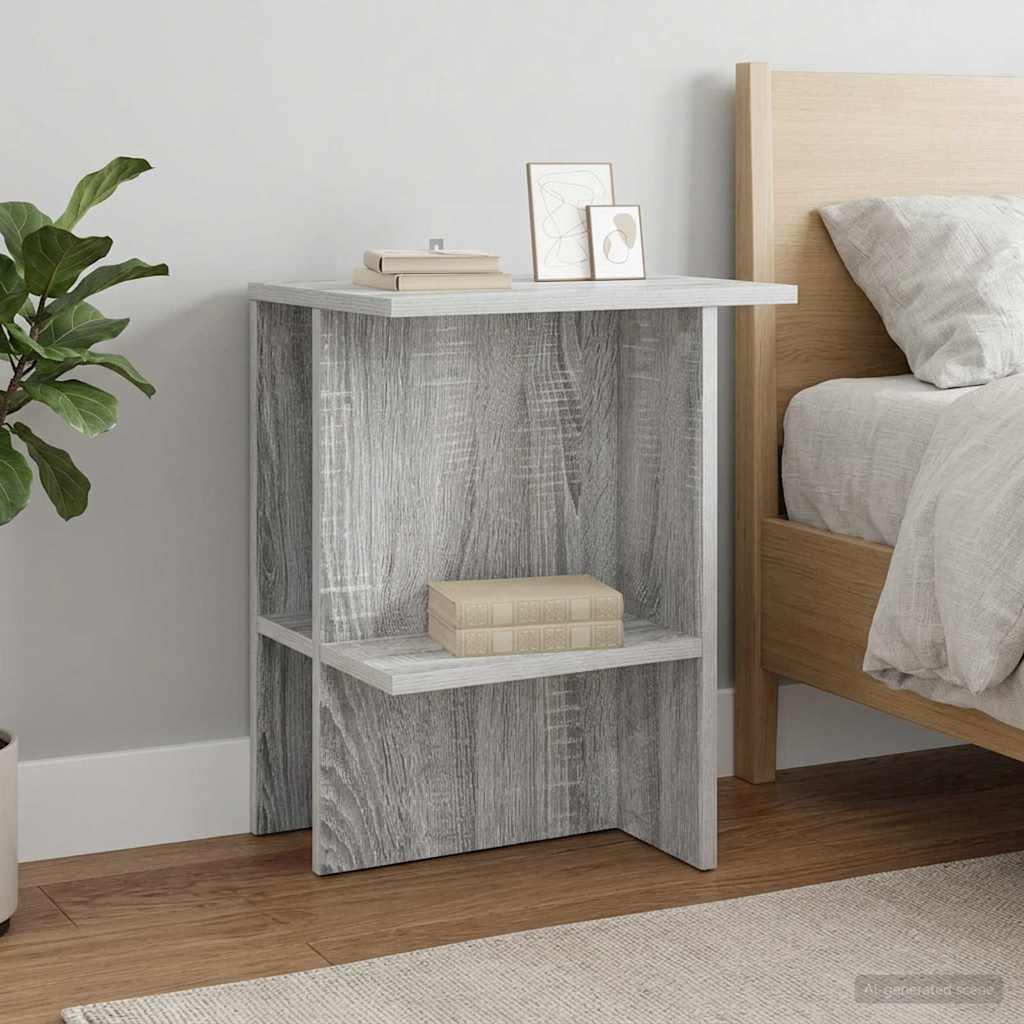 Coffee Table 2 pcs Grey Sonoma 40 x 30 x 49 cm Engineered Wood