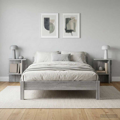 Coffee Table 2 pcs Grey Sonoma 40 x 30 x 49 cm Engineered Wood