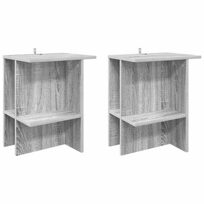 Coffee Table 2 pcs Grey Sonoma 40 x 30 x 49 cm Engineered Wood