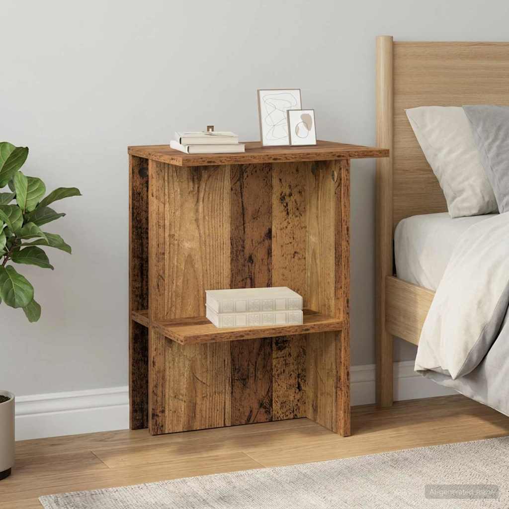 Coffee Table 2 pcs Old Wood 40 x 30 x 49 cm Engineered Wood