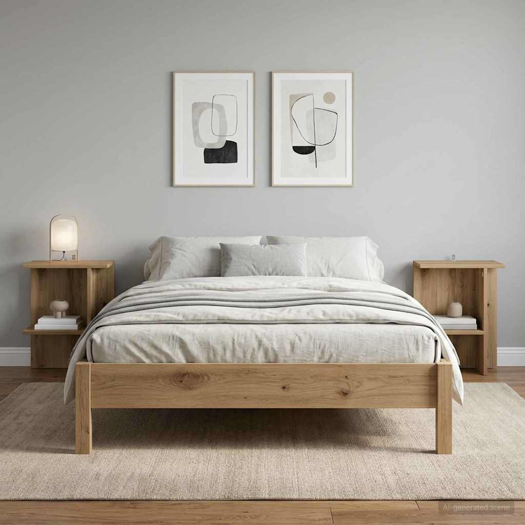 Coffee Table 2 pcs Artisan Oak 40 x 30 x 49 cm Engineered Wood