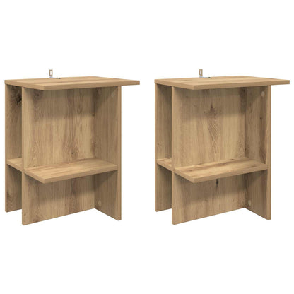 Coffee Table 2 pcs Artisan Oak 40 x 30 x 49 cm Engineered Wood