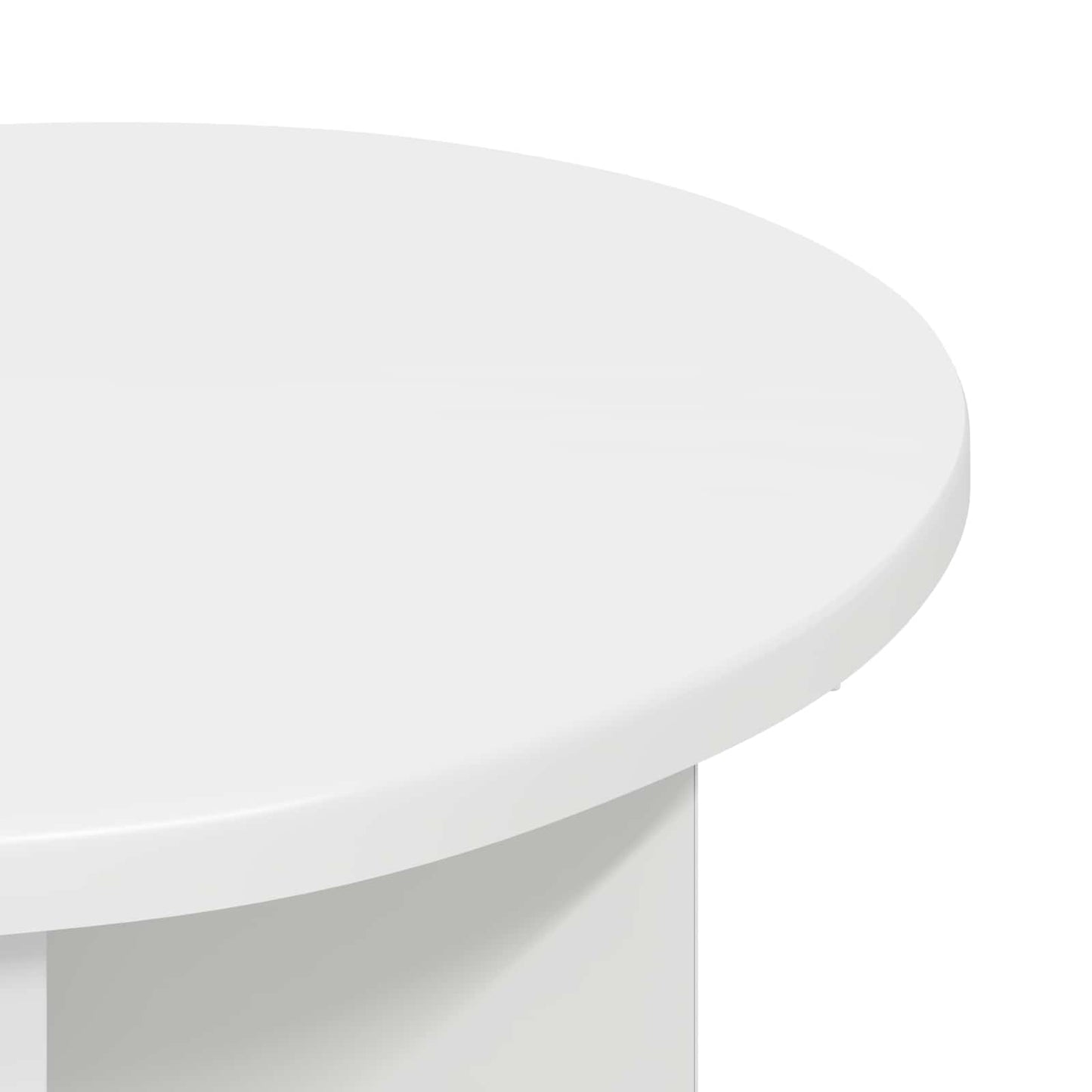Side Table 2 pcs White Ø 39 x 38 cm Engineered Wood