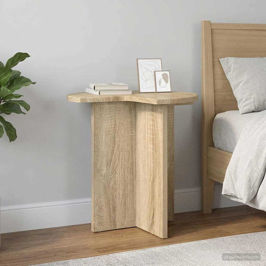 Side Table 2 pcs Sonoma Oak Ø 39 x 38 cm Engineered Wood
