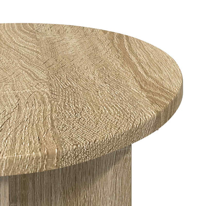 Side Table 2 pcs Sonoma Oak Ø 39 x 38 cm Engineered Wood