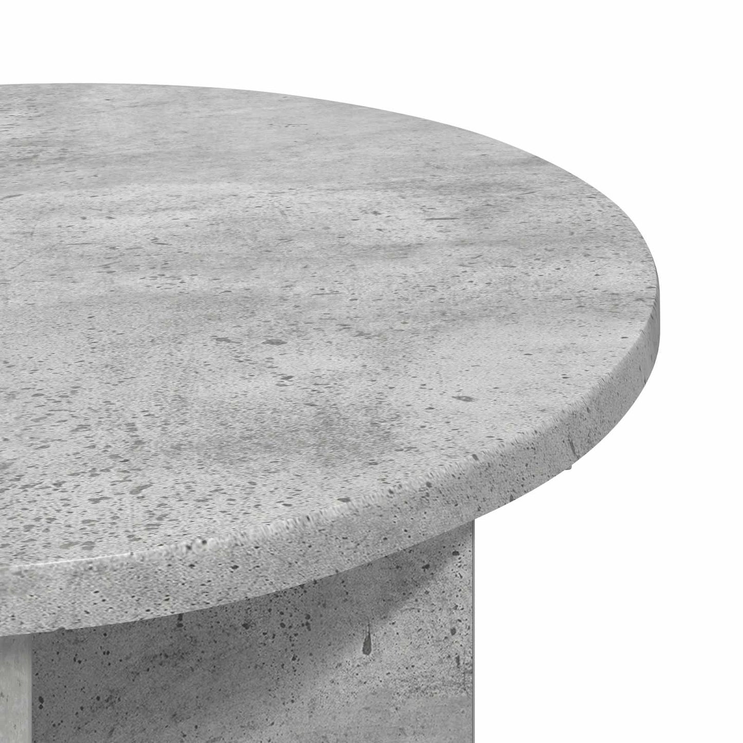 Side Table Concrete Grey Ø 39 x 38 cm Engineered Wood
