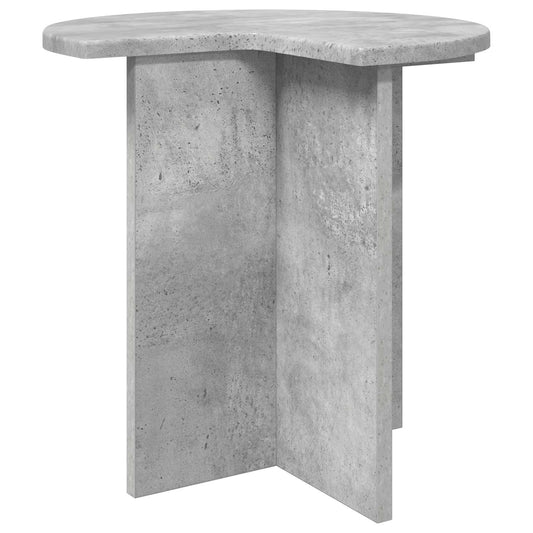 Side Table Concrete Grey Ø 39 x 38 cm Engineered Wood