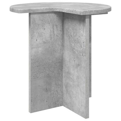 Side Table 2 pcs Concrete Grey Ø 39 x 38 cm Engineered Wood