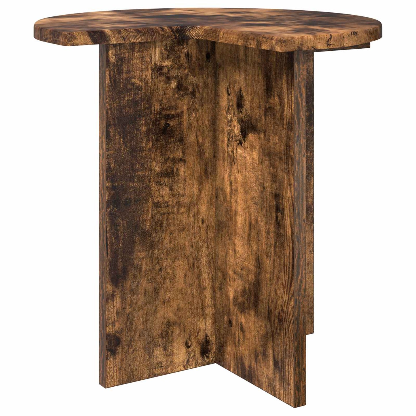 Side Table Smoked Oak Ø 39 x 38 cm Engineered Wood