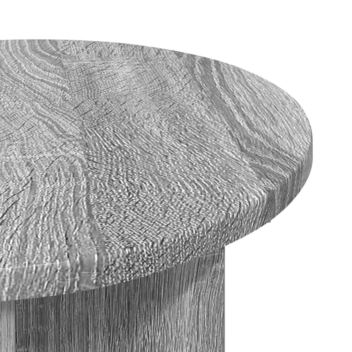 Side Table Grey Sonoma Ø 39 x 38 cm Engineered Wood