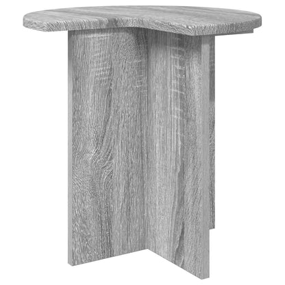 Side Table Grey Sonoma Ø 39 x 38 cm Engineered Wood