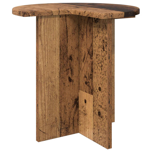 Side Table Old Wood Ø 39 x 38 cm Engineered Wood