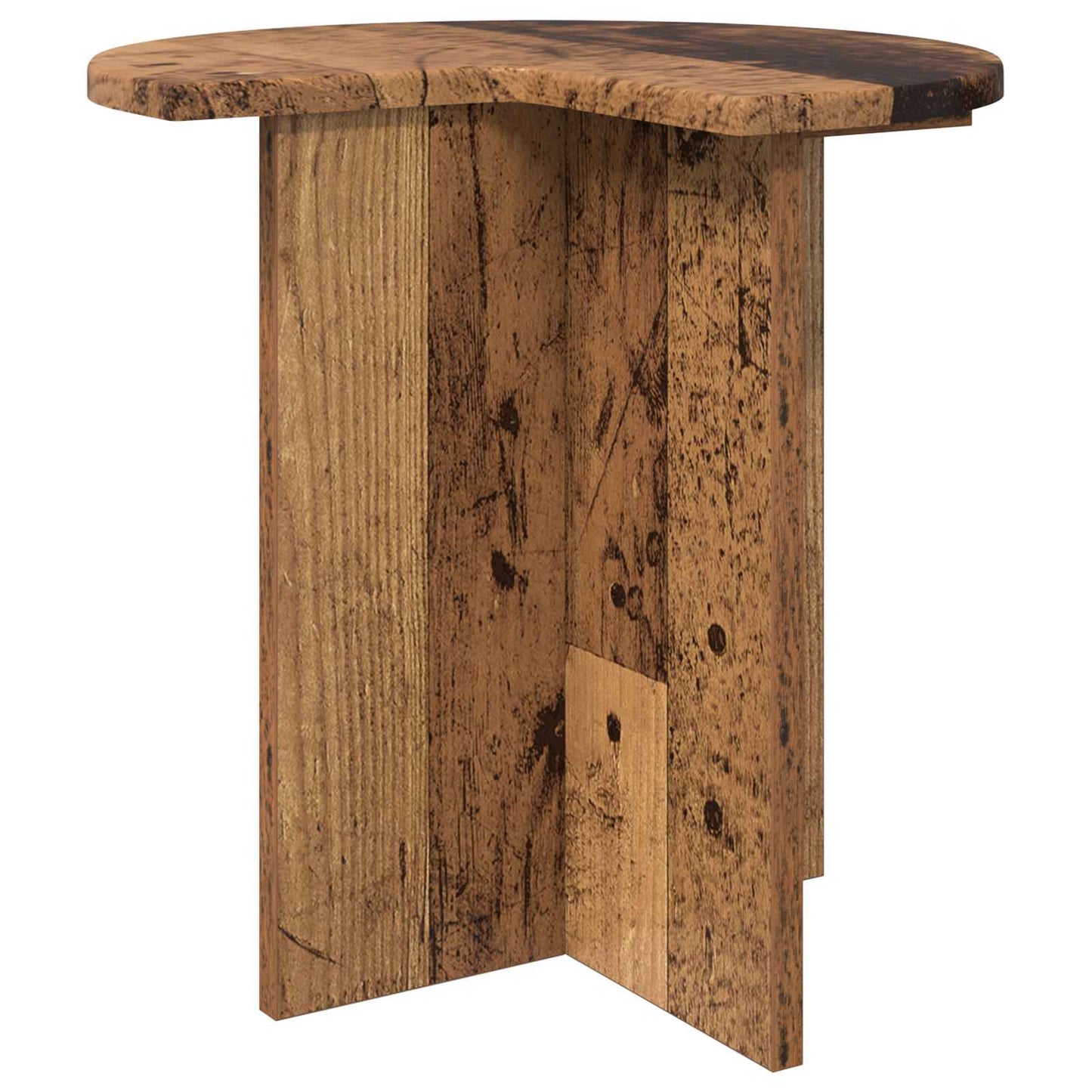 Side Table 2 pcs Old Wood Ø 39 x 38 cm Engineered Wood