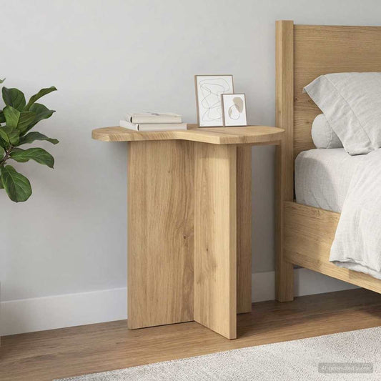 Side Table 2 pcs Artisan Oak Ø 39 x 38 cm Engineered Wood