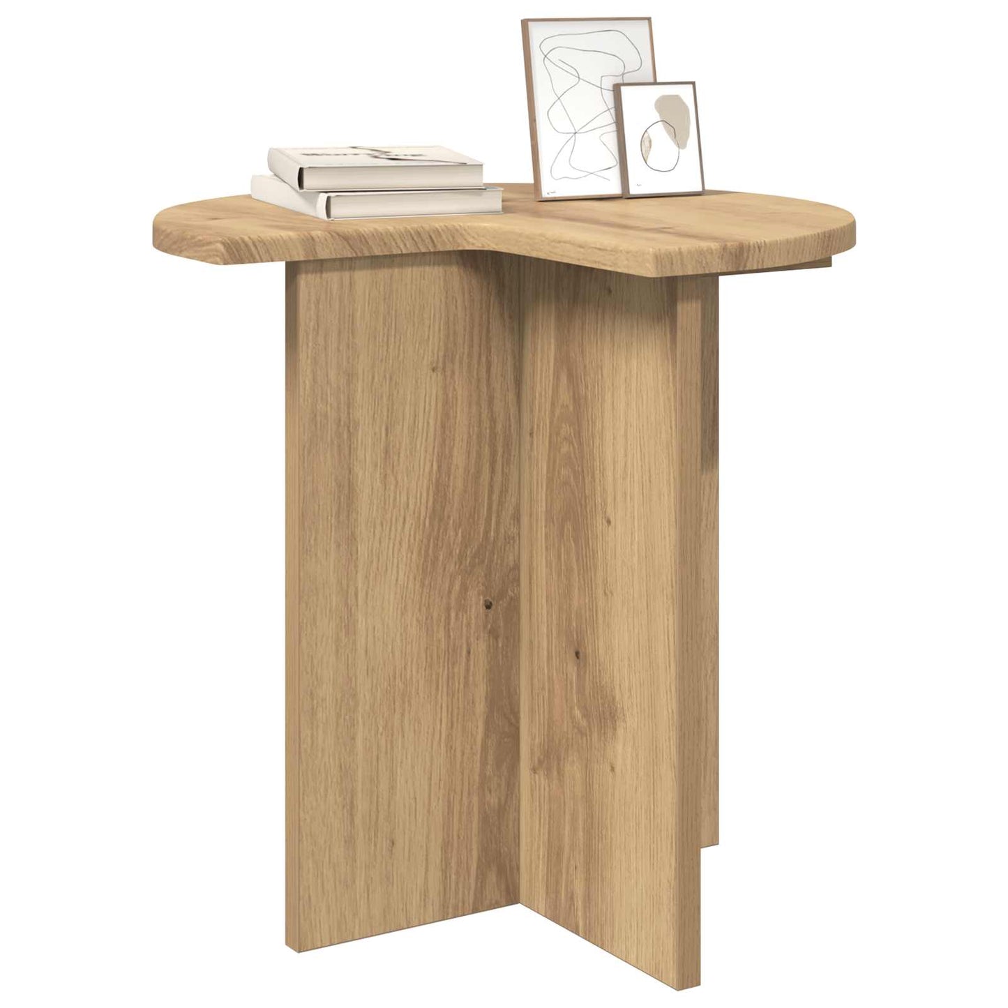 Side Table Artisan Oak Ø 39 x 38 cm Engineered Wood