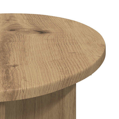 Side Table 2 pcs Artisan Oak Ø 39 x 38 cm Engineered Wood