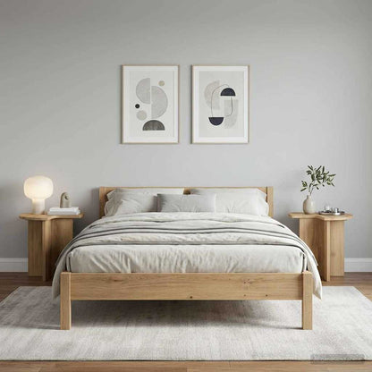 Side Table 2 pcs Artisan Oak Ø 39 x 38 cm Engineered Wood