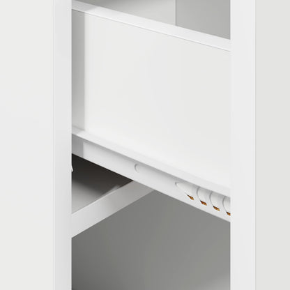 Bed Cabinet White 29 x 31.5 x 49 cm Engineered Wood