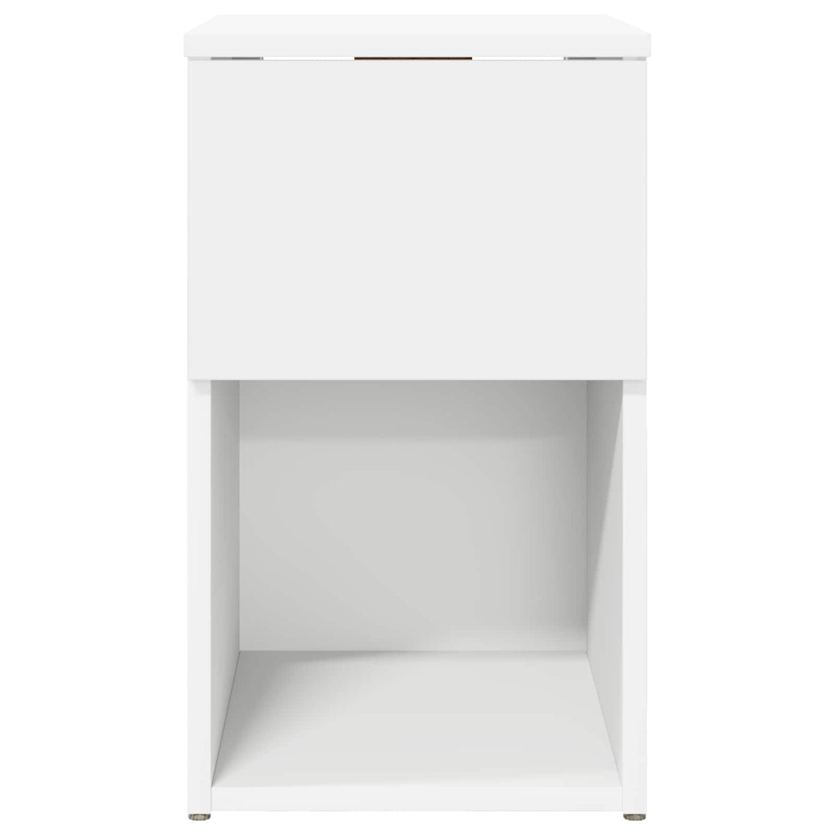 Bed Cabinet White 29 x 31.5 x 49 cm Engineered Wood