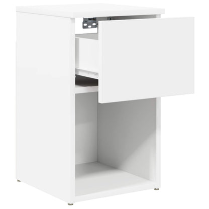 Bed Cabinet 2 pcs White 29 x 31.5 x 49 cm Engineered Wood