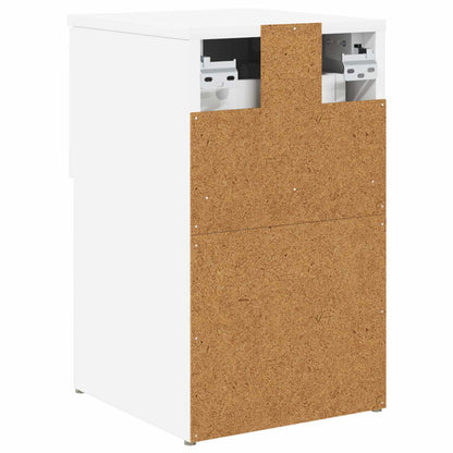 Bed Cabinet 2 pcs White 29 x 31.5 x 49 cm Engineered Wood