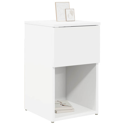 Bed Cabinet 2 pcs White 29 x 31.5 x 49 cm Engineered Wood