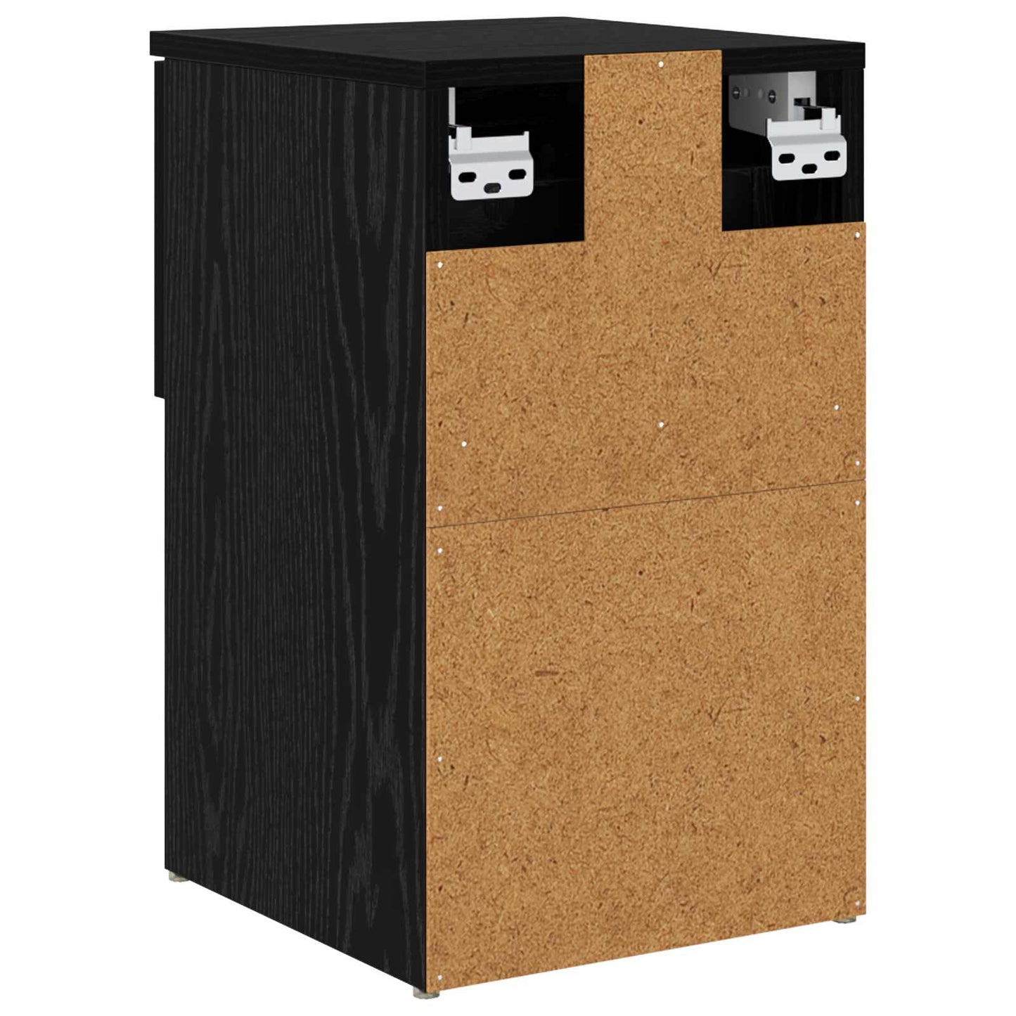 Bed Cabinet 2 pcs Black Oak 29 x 31.5 x 49 cm Engineered Wood