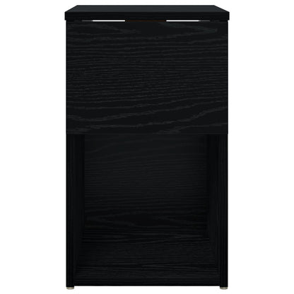 Bed Cabinet 2 pcs Black Oak 29 x 31.5 x 49 cm Engineered Wood