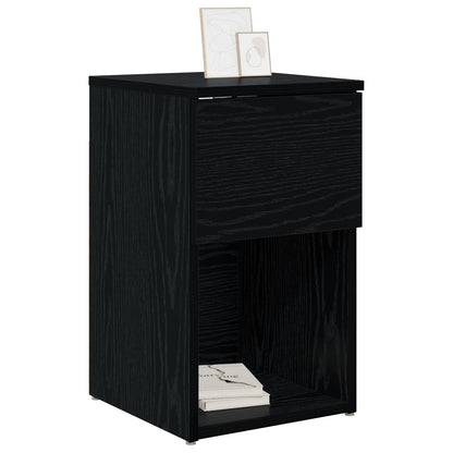 Bed Cabinet 2 pcs Black Oak 29 x 31.5 x 49 cm Engineered Wood
