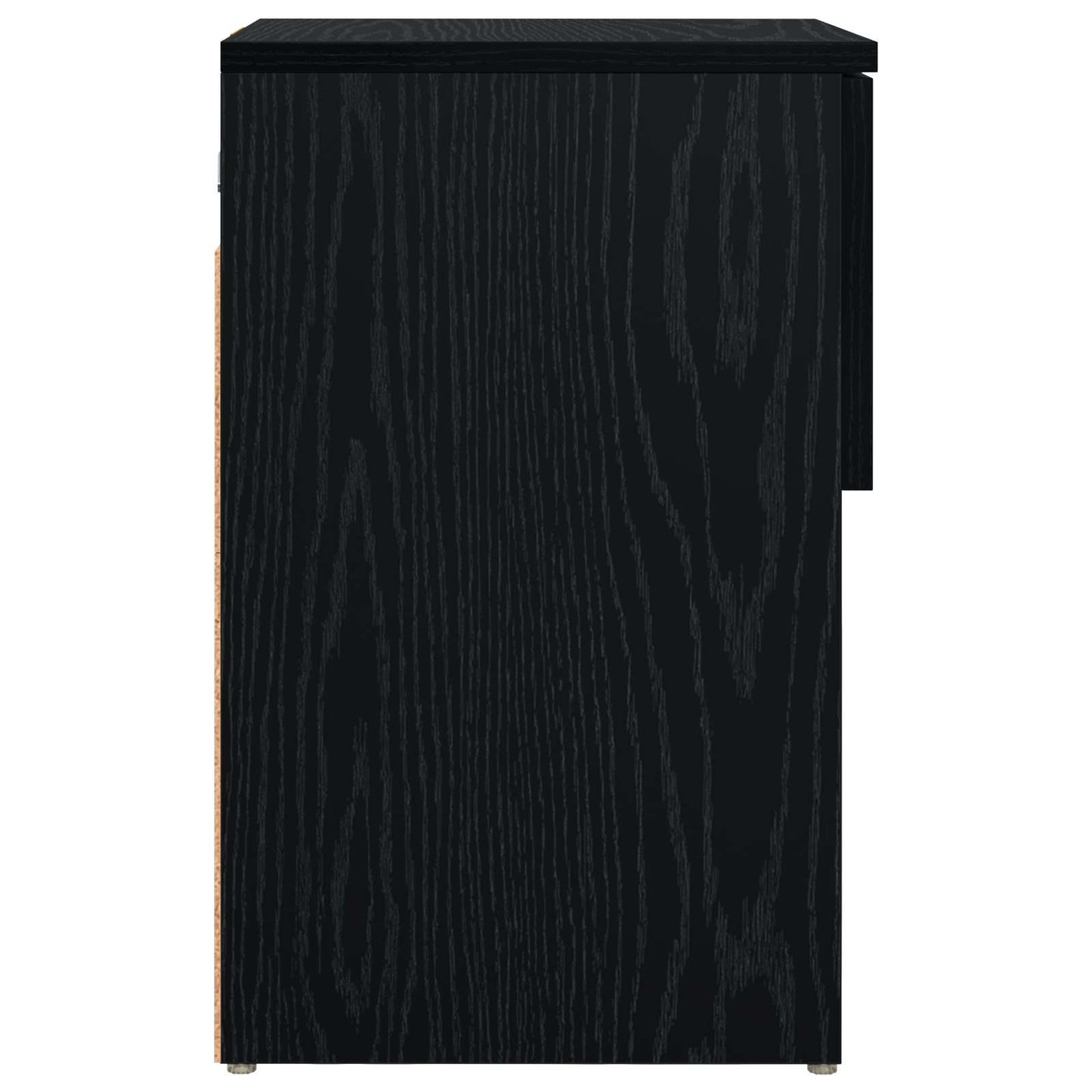 Bed Cabinet 2 pcs Black Oak 29 x 31.5 x 49 cm Engineered Wood