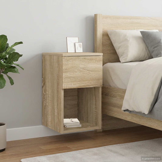 Bed Cabinet Sonoma Oak 29 x 31.5 x 49 cm Engineered Wood