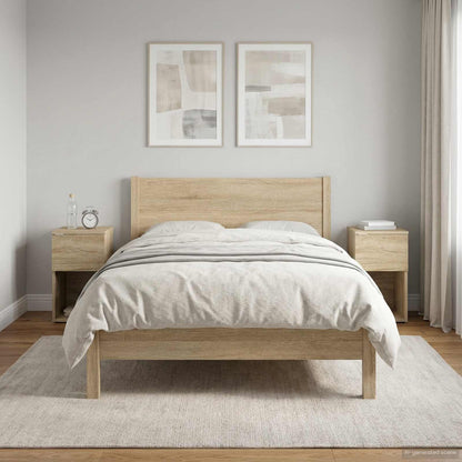 Bed Cabinet 2 pcs Sonoma Oak 29 x 31.5 x 49 cm Engineered Wood