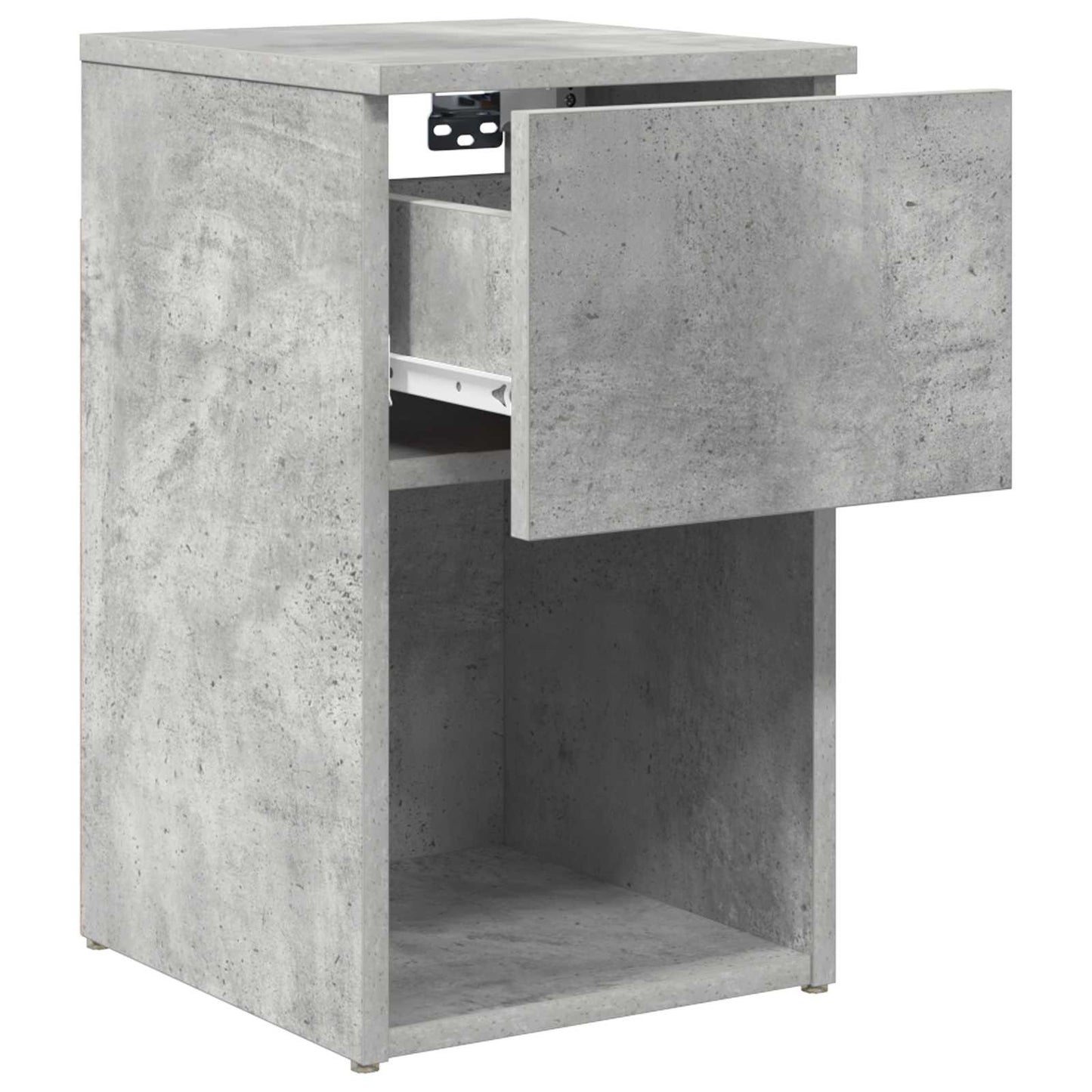 Bed Cabinet 2 pcs Concrete Grey 29 x 31.5 x 49 cm