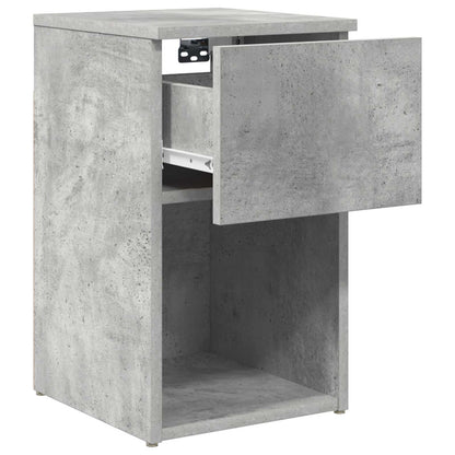 Bed Cabinet 2 pcs Concrete Grey 29 x 31.5 x 49 cm