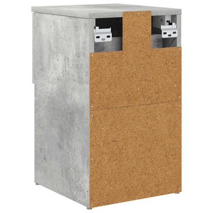 Bed Cabinet 2 pcs Concrete Grey 29 x 31.5 x 49 cm