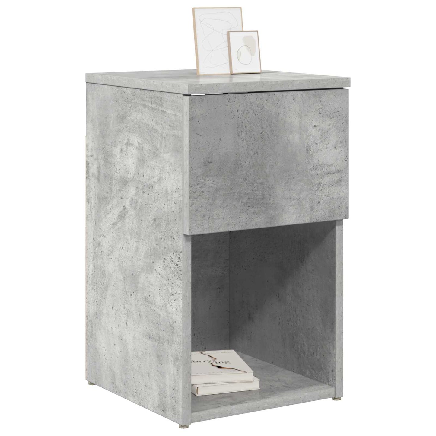 Bed Cabinet 2 pcs Concrete Grey 29 x 31.5 x 49 cm