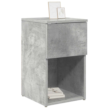 Bed Cabinet 2 pcs Concrete Grey 29 x 31.5 x 49 cm