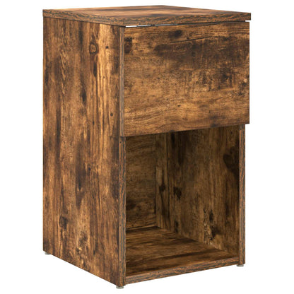 Bed Cabinet Smoked Oak 29 x 31.5 x 49 cm Engineered Wood