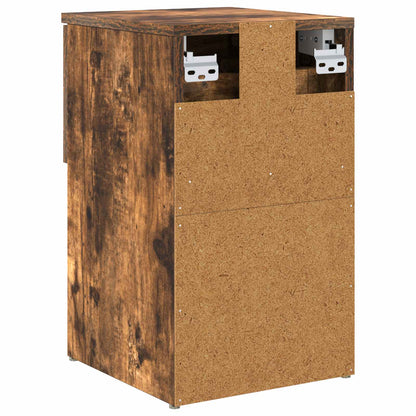 Bed Cabinet Smoked Oak 29 x 31.5 x 49 cm Engineered Wood