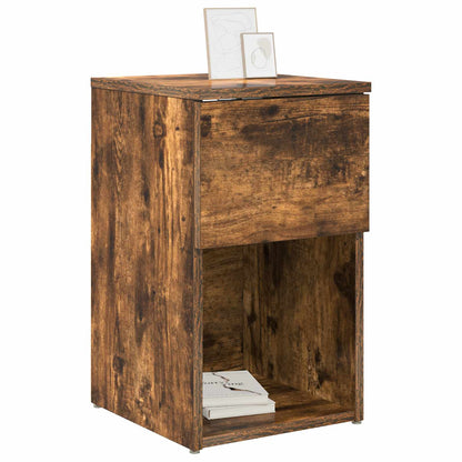 Bed Cabinet Smoked Oak 29 x 31.5 x 49 cm Engineered Wood
