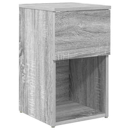 Bed Cabinet Grey Sonoma 29 x 31.5 x 49 cm Engineered Wood
