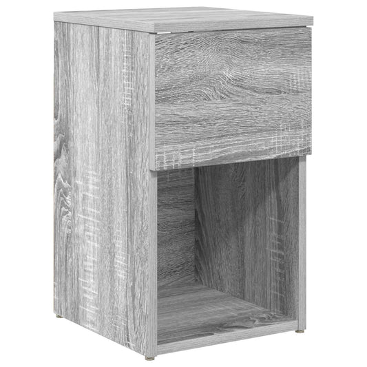 Bed Cabinet Grey Sonoma 29 x 31.5 x 49 cm Engineered Wood