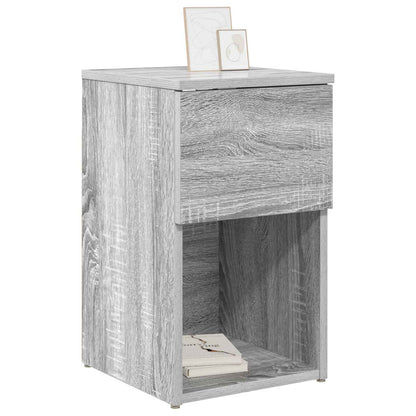 Bed Cabinet Grey Sonoma 29 x 31.5 x 49 cm Engineered Wood