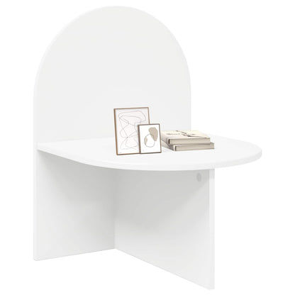 Bedside Table White 48 x 49 x 65 cm Engineered Wood