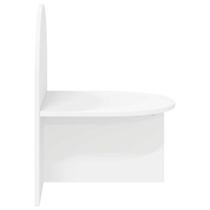 Bedside Table White 48 x 49 x 65 cm Engineered Wood