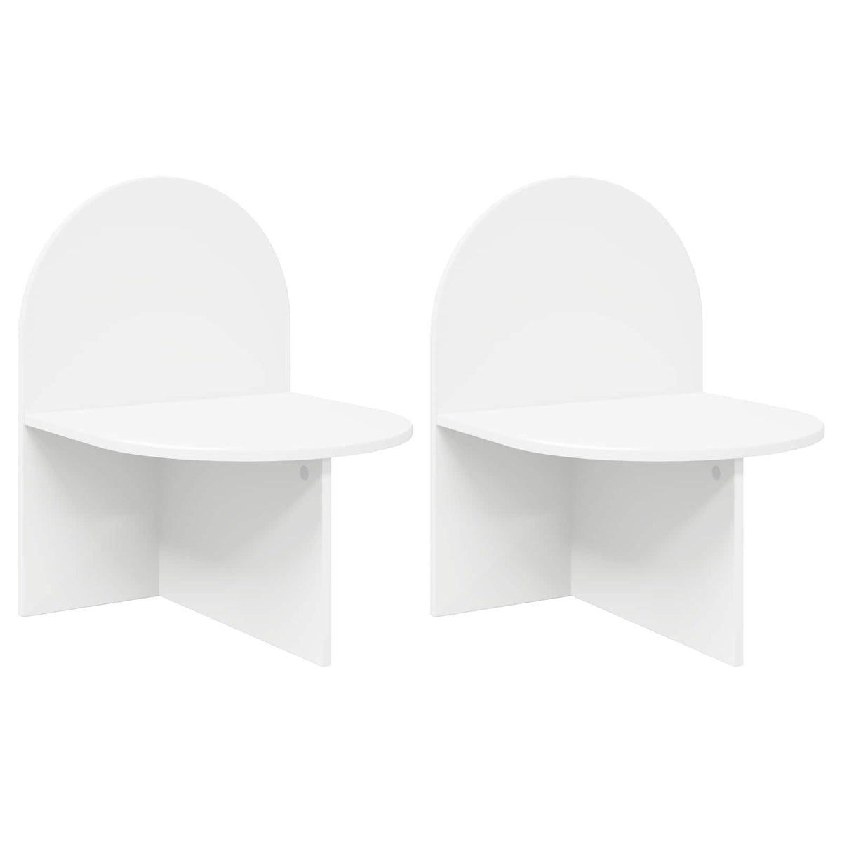 Bedside Table 2 pcs White 48 x 49 x 65 cm Engineered Wood
