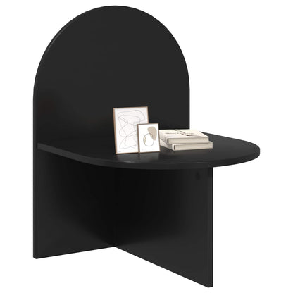 Bedside Table 2 pcs Black Oak 48 x 49 x 65 cm Engineered Wood