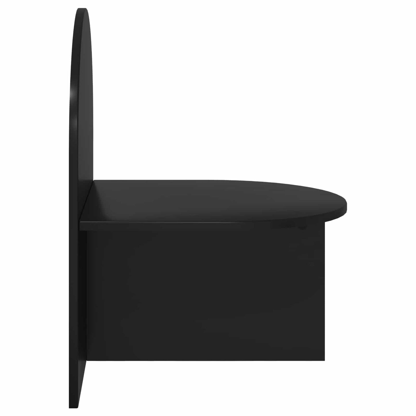 Bedside Table 2 pcs Black Oak 48 x 49 x 65 cm Engineered Wood